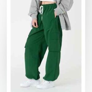 Levi's Dark Green Cargo Jogger Pants with Drawstring